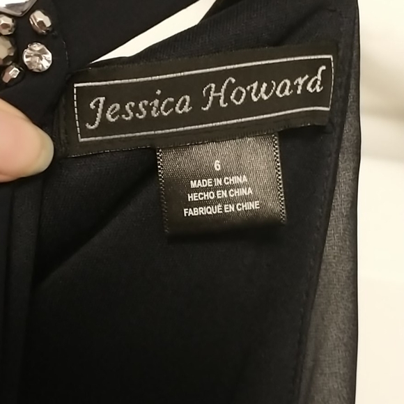 Navy blue evening dress - Picture 3 of 5